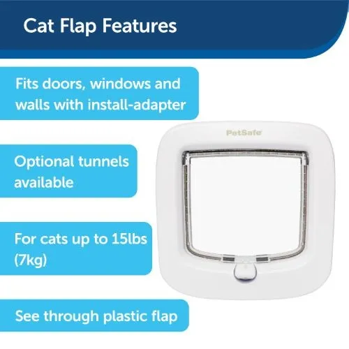 PetSafe® Manual-Locking Cat Flap White