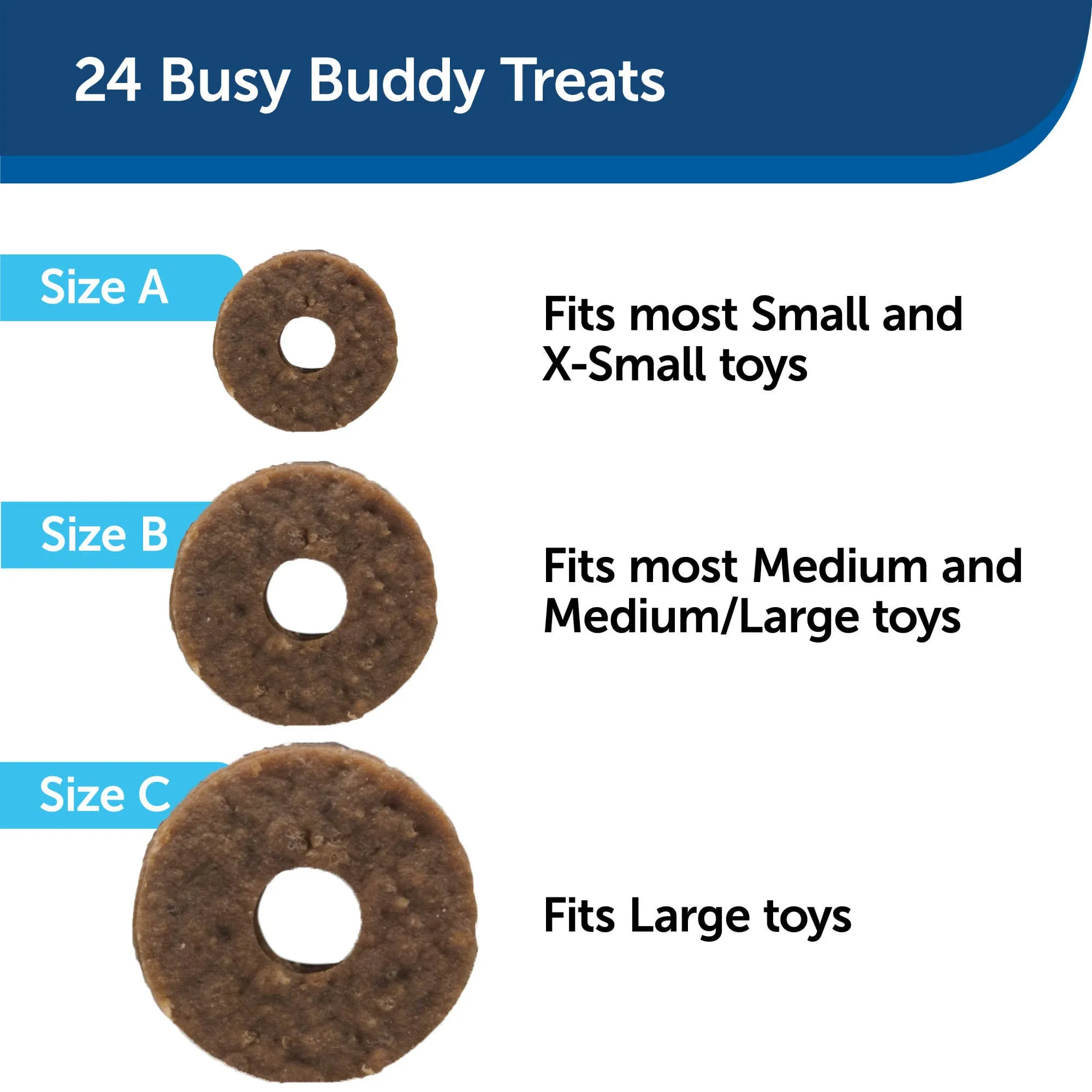 PetSafe® Rawhide Treat Ring Refills, Variety Pack, Original Rawhide and Peanut Butter Flavor, Replacement Treats for PetSafe Busy Buddy Treat Ring Holding Dog Toys