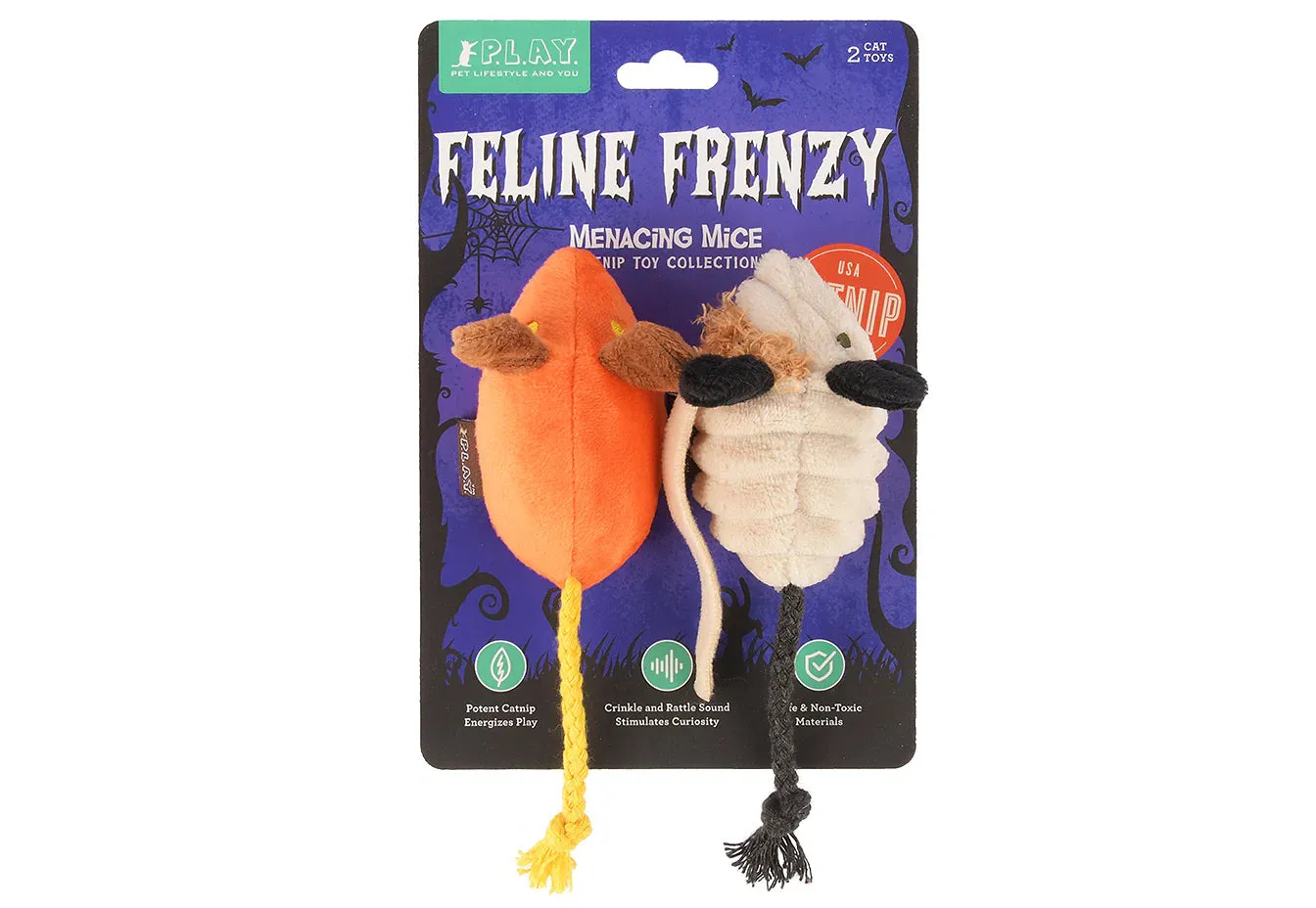 PLAY Cat Toy Feline Frenzy Halloween Menacing Mice
