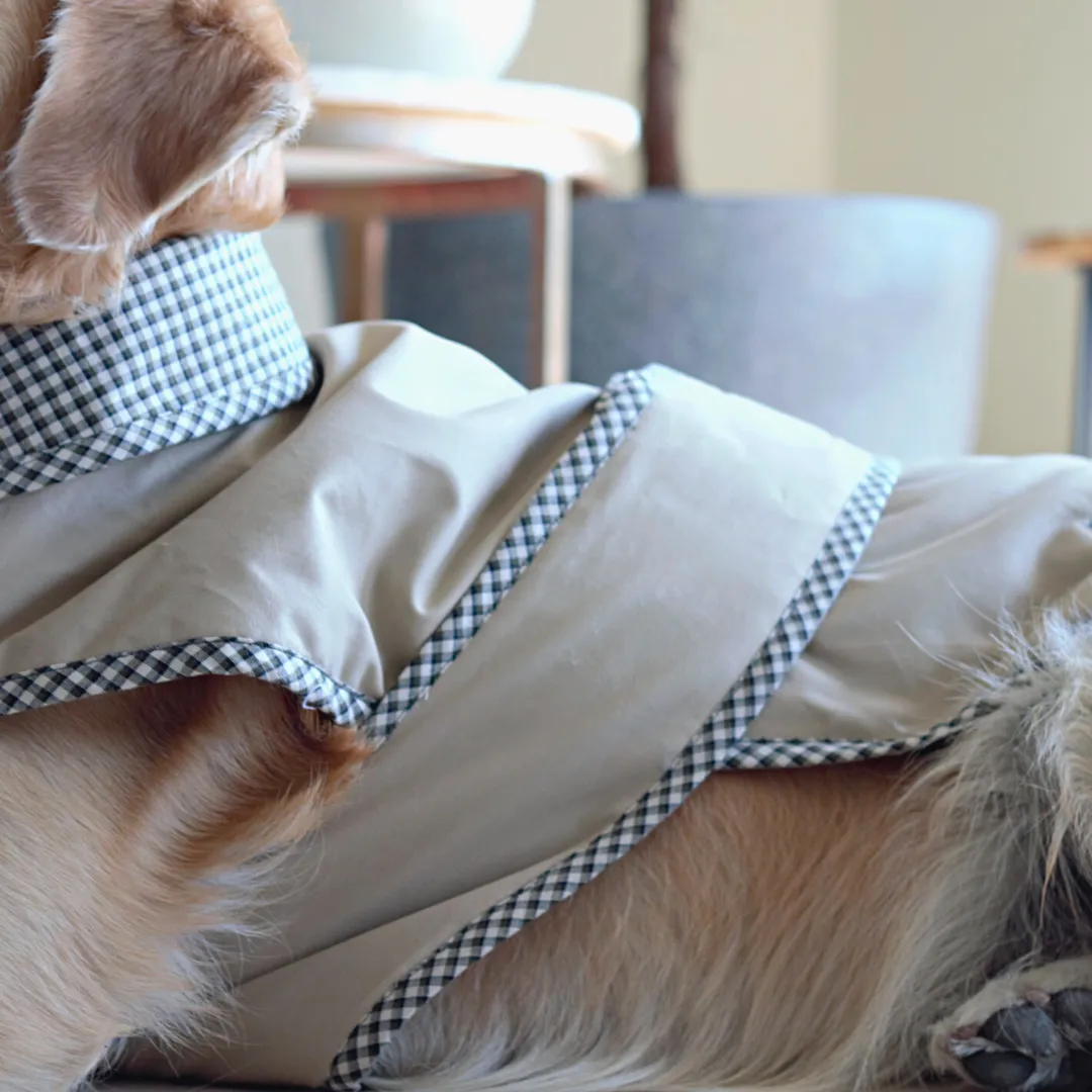 PoochMate Beige & Brown Classic Dog Winter Jacket