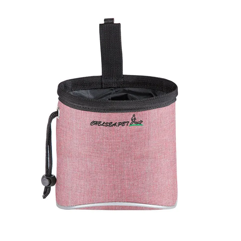 Portable Reflective Dog Training Treat Bag Detachable Dog Food Snack Bag