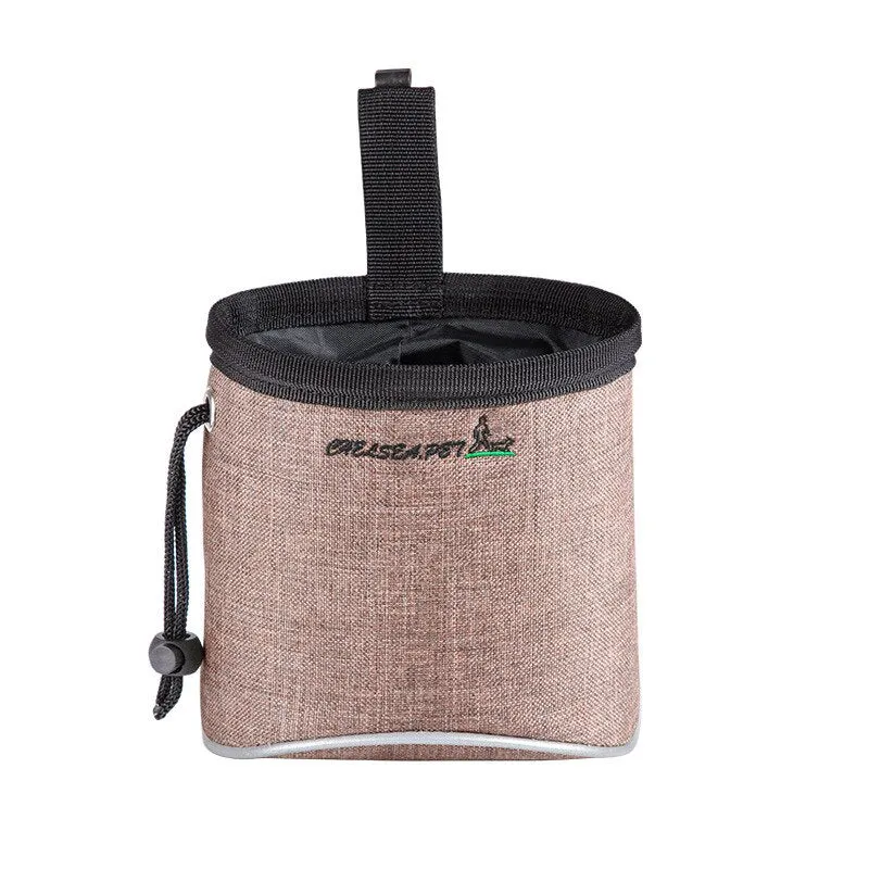 Portable Reflective Dog Training Treat Bag Detachable Dog Food Snack Bag