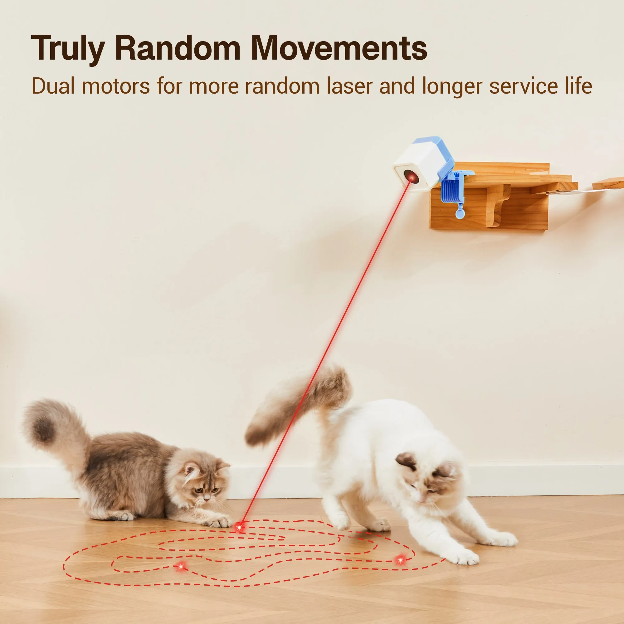 Potaroma Laser Cat Toys Automatic, Truly Random Laser,  Chargeable Kitten Toy