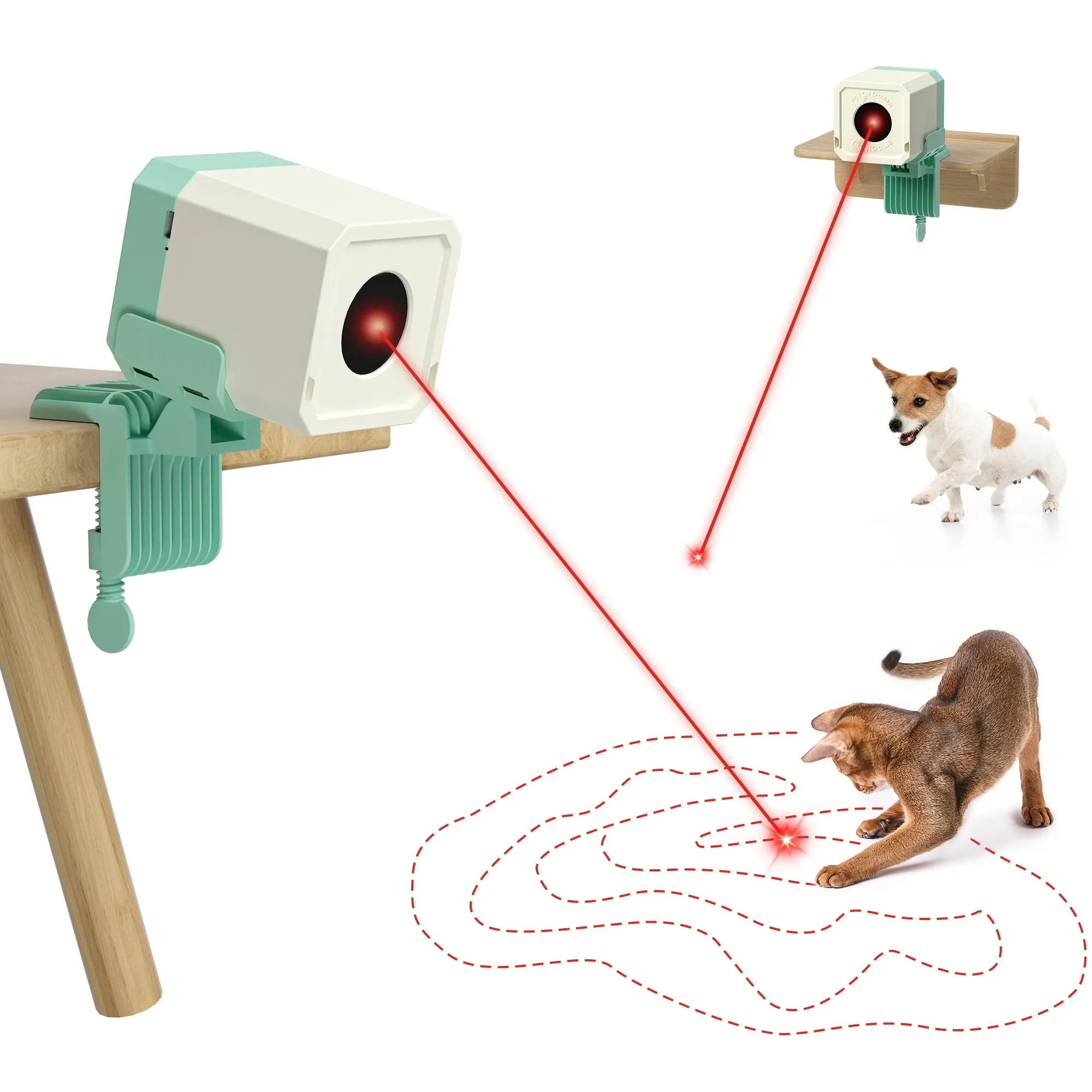 Potaroma Laser Cat Toys Automatic, Truly Random Laser,  Chargeable Kitten Toy