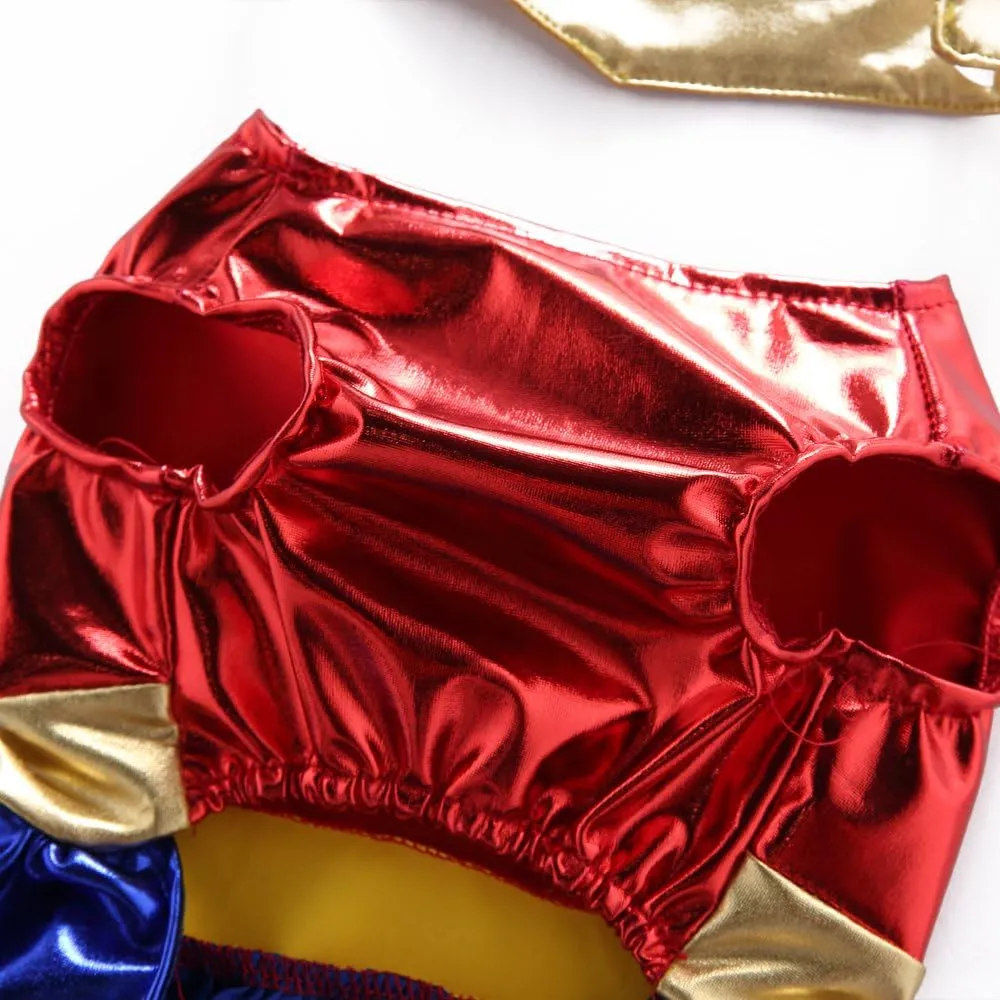 Puppy Cowboy Cheerleader Costume Halloween Christmas Funny Party Cosplay Clothes for Cat, Small Dog (X-Small, Cheerleader)