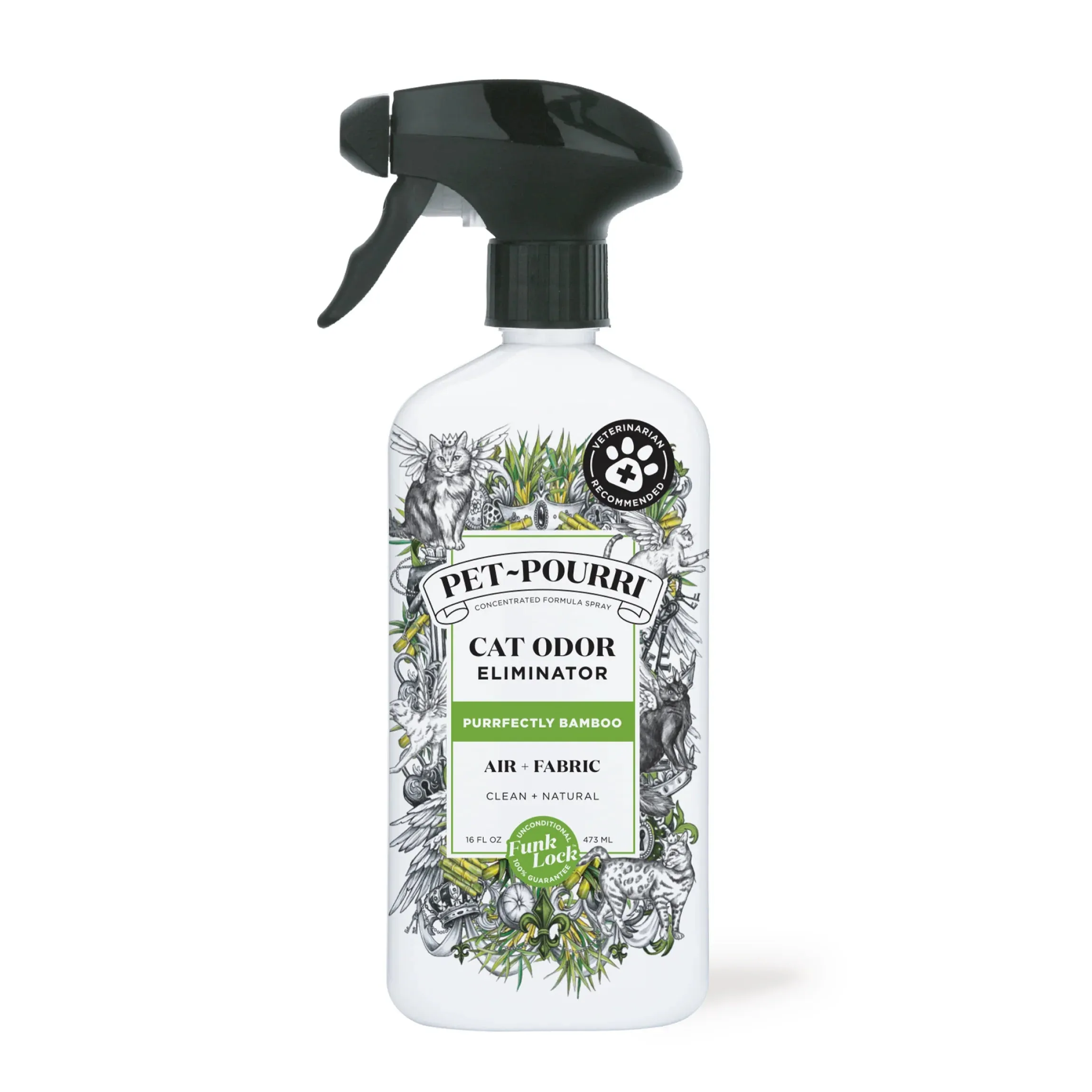 Purrfectly Bamboo Pet-Pourri Odor Freshener Bottle 16oz.