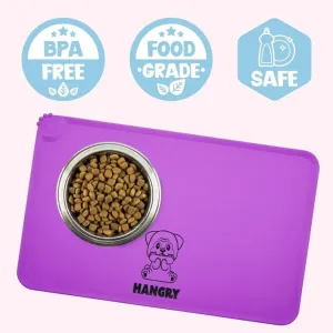 "Feed Me Human" Blue Food Bowl