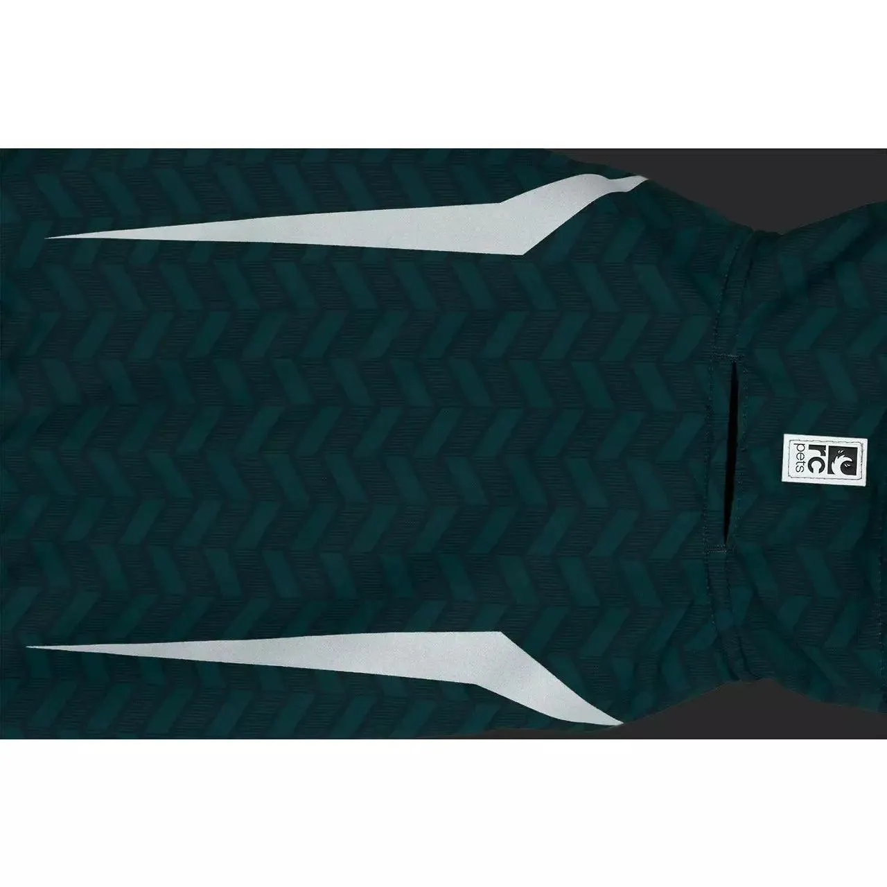 RC Dog Coat Shasta Dark Teal Chevron