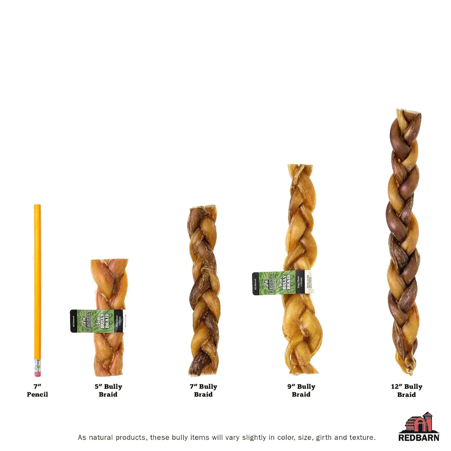 Red Barn Braided Bully Sticks