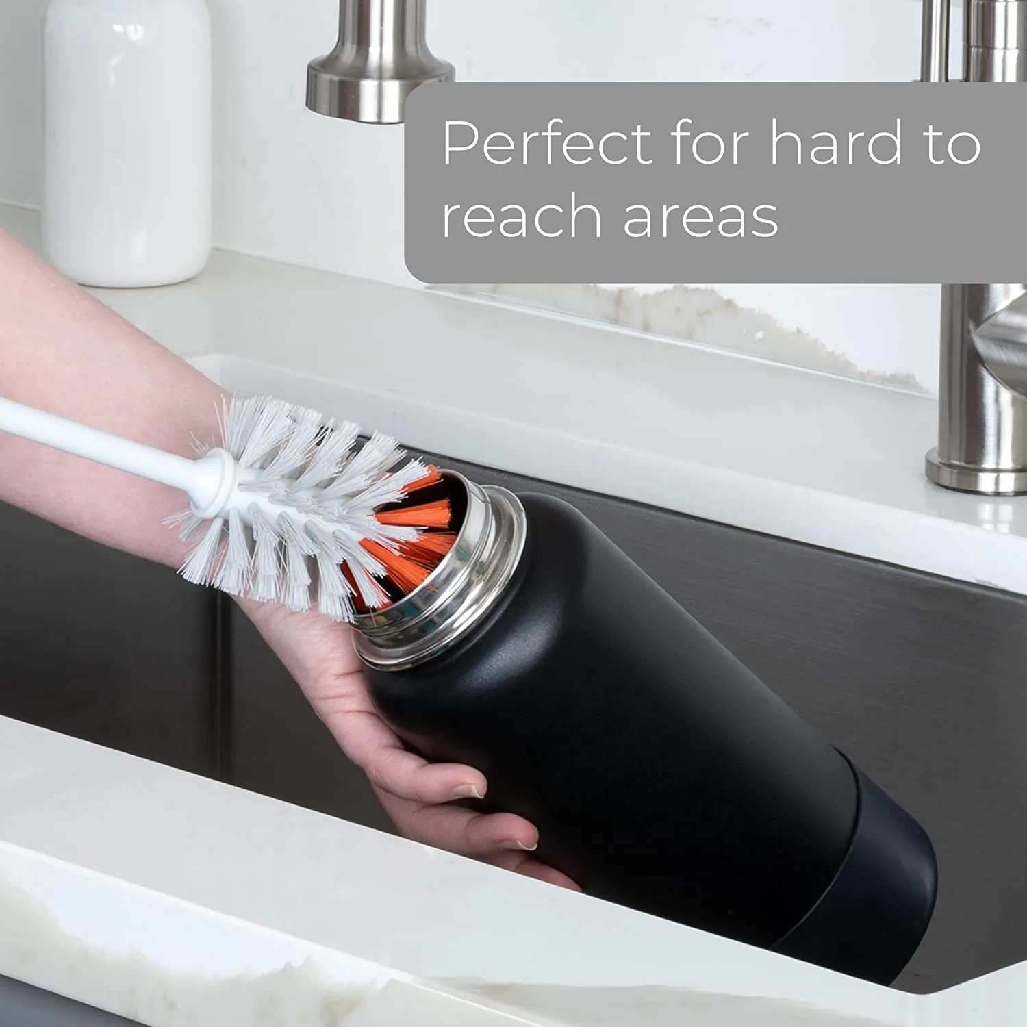 Rounded Bottle Brush with Non-Slip Handle
