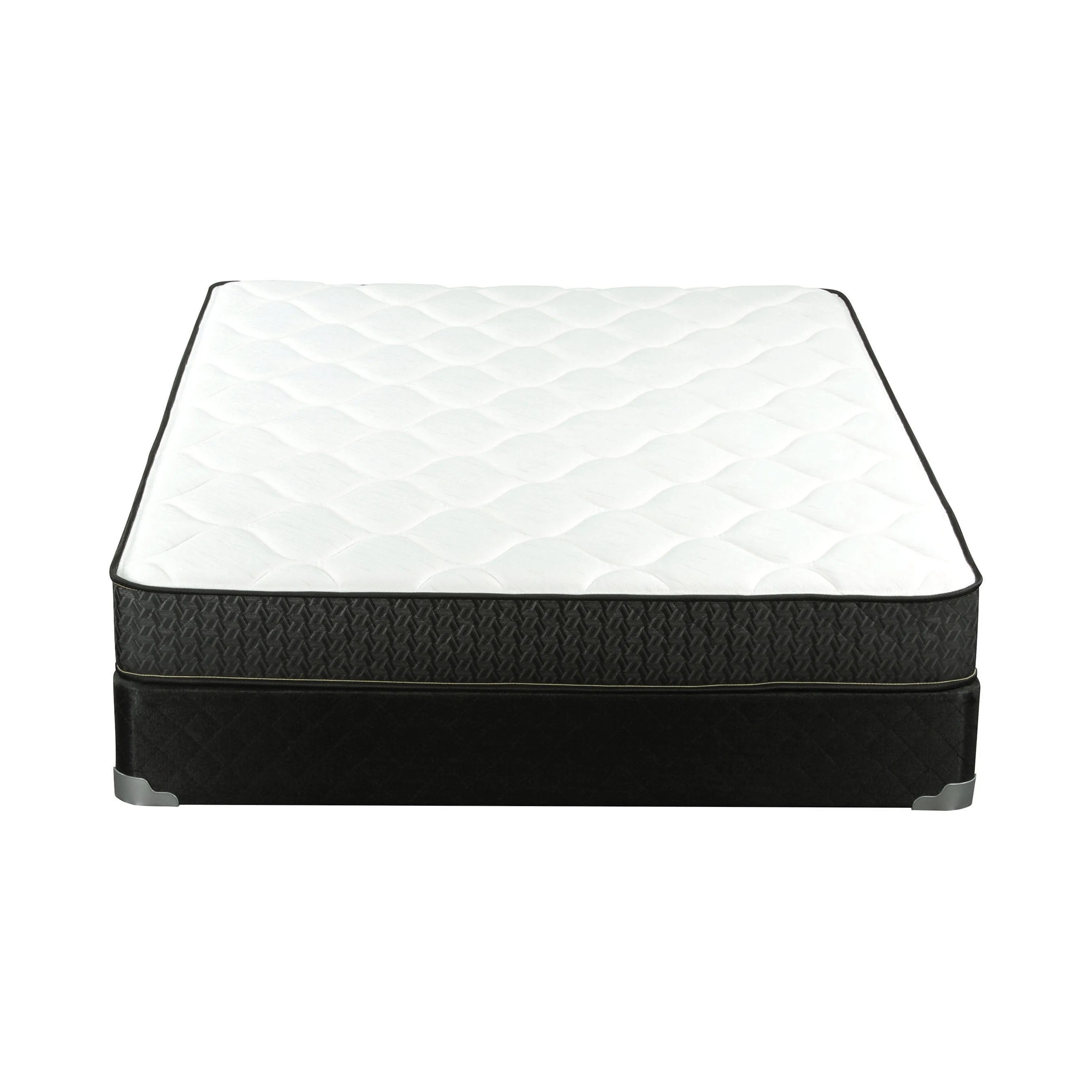 Santa Barbara III Full Mattress White And Charcoal - 350369F