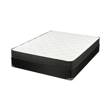 Santa Barbara III Twin Mattress White And Charcoal - 350369T