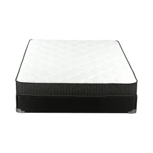 Santa Barbara III Twin Mattress White And Charcoal - 350369T