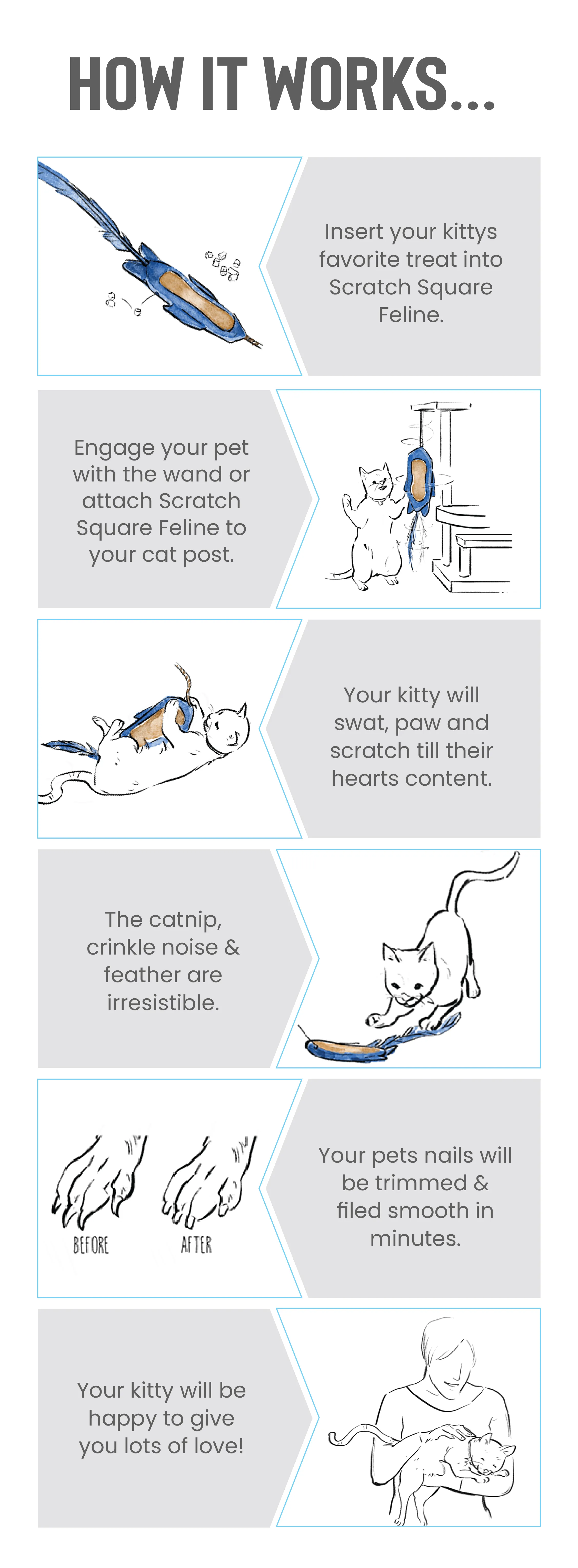 Scratch Square Feline