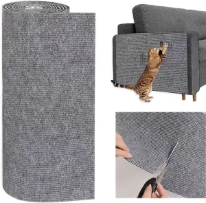 SHENGOCASE 78.7"x15.8" Trimmable Self-Adhesive Carpet Mat Pad Replacement for Cat Tree Shelves, Cat Wall Furniture Steps, Carpet Scratching Post Scratcher Couch Protector