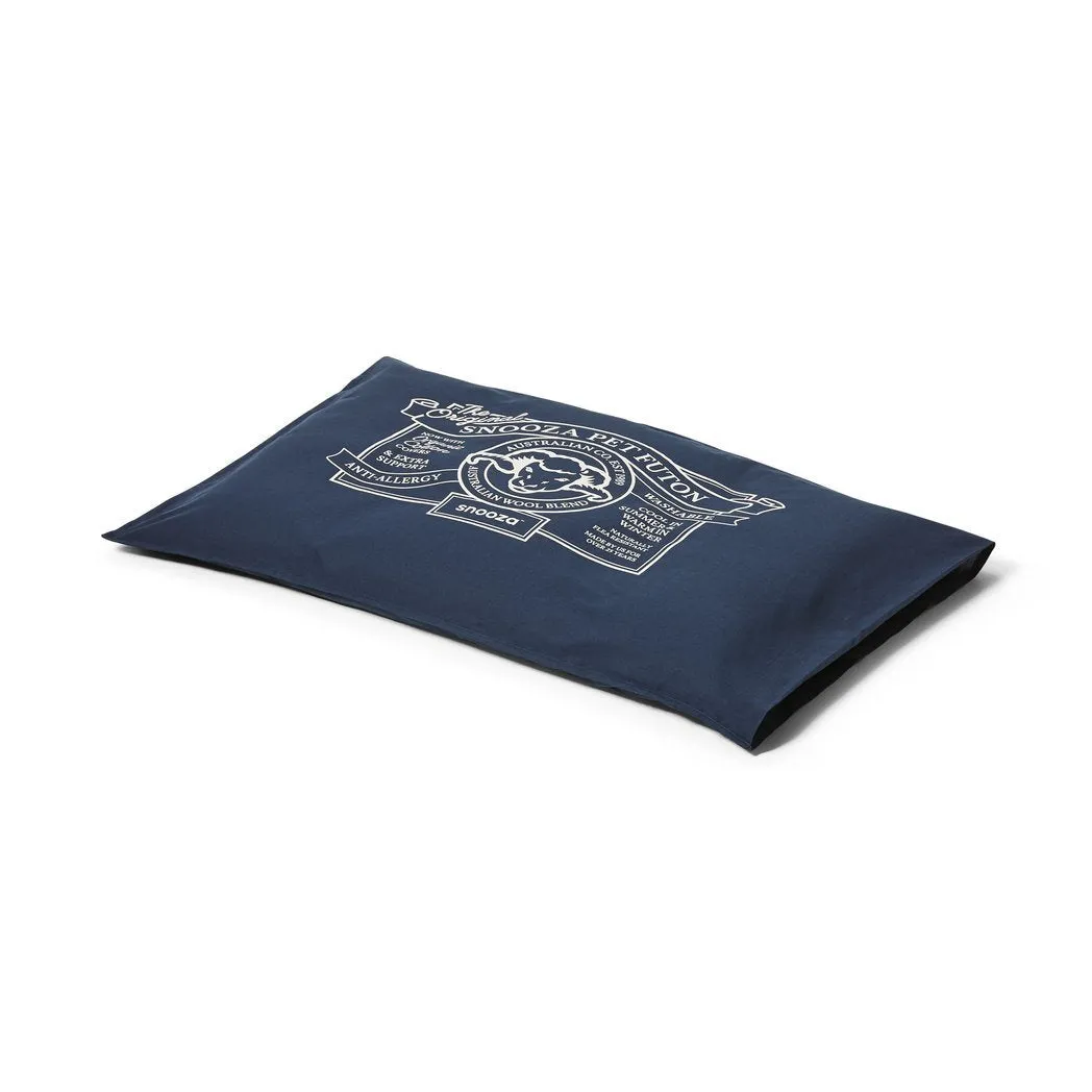 Snooza Organic Pet Futon Blue Dog Bed Mighty {)_(}