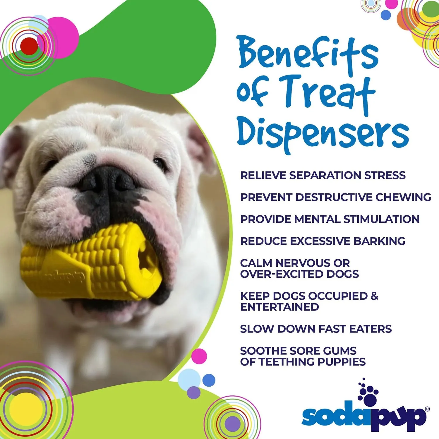 SodaPup Corn on The COB Medium Treat Dispenser