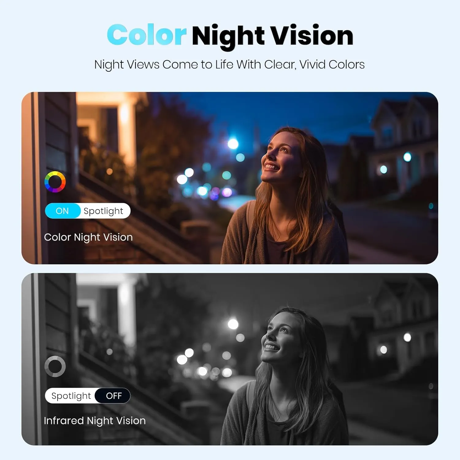 Techage Security Cameras Wireless Outdoor, 2K Battery Powered WiFi Cameras for Home Security with AI Motion Detection, Color Night Vision, 2-Way Talk, IP66 Waterproof, Cloud/SD Storage 4 Pack