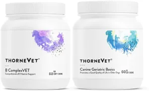 ThorneVet B ComplexVet and Canine Geriatric Basics Soft Chews Bundle