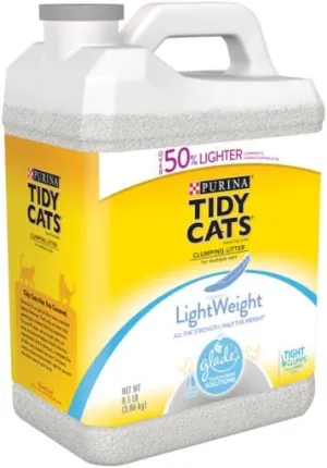 Tidy Cats Clear Springs Scent LightWeight Glade Tough Odor Solutions Clumping Cat Litter