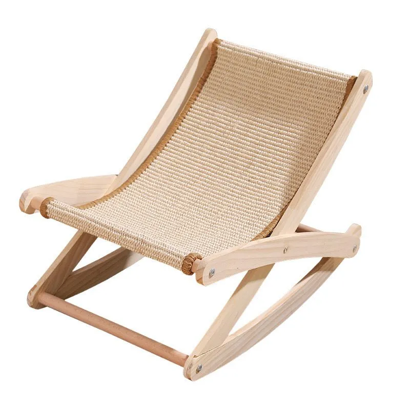 Wooden Lounge Cat Scratcher Chair